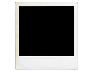 Vintage Polaroid Frame – Transparent Photo Placeholder