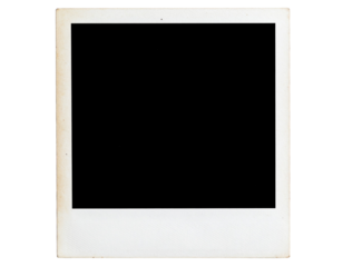 Vintage Polaroid Frame – Transparent Photo Placeholder