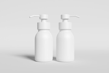 Blank Pump Bottle Soap For Mockup - 3D Illustration