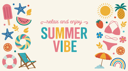 Summer beach vacation fun pineapple