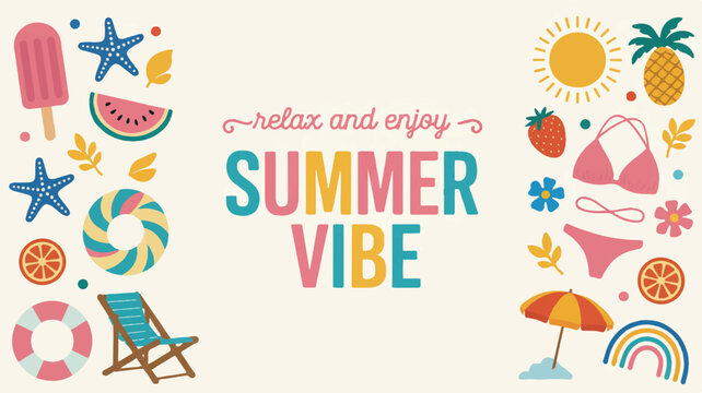 Summer beach vacation fun pineapple