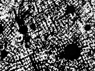 Dynamic black and white abstract composition with intricate patterns revealing texture and depth