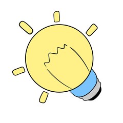 light bulb education school icon design