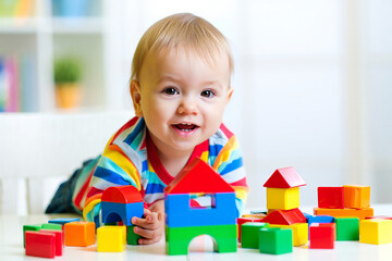 Colorful Toys and Playful Kids &ndash; Early Childhood Development