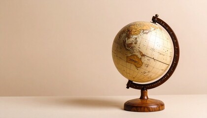 old globe on the table