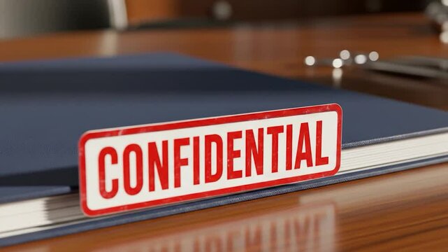 Confidential Document on Office Desk