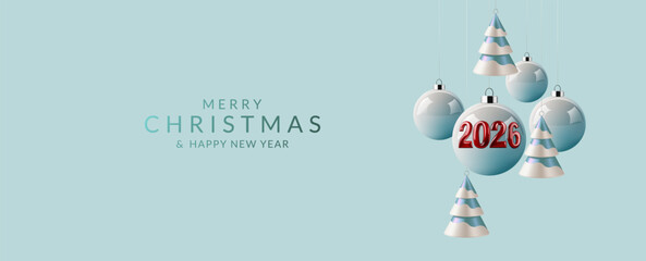 Christmas and New Year greeting card 2026