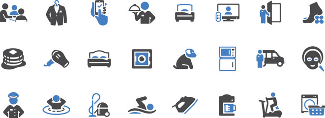 Customer and Service Icon Set – Support, Client, Feedback, Help, Review, Service, Phone, Agent, Call Center, Communication, Customer Satisfaction, Icon


