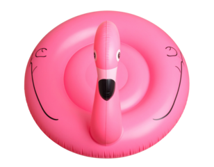 Minimalist Pink Flamingo Float – Summer Vacation Icon