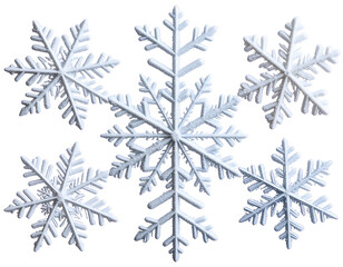 Realistic Snowflake Ice Crystal – Winter Element