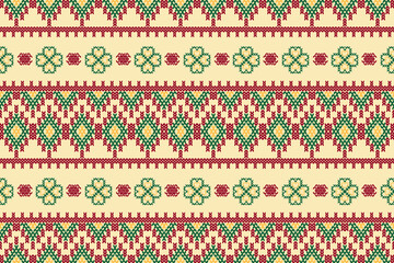 Ethnic Aztec abstract geometric boho traditional seamless pattern. Native fabric texture decorative oriental design for clothing, embroidery, ornament, element, border decor, decoration, wallpaper
