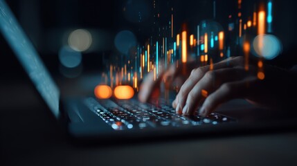 Coding and data analysis, with a laptop