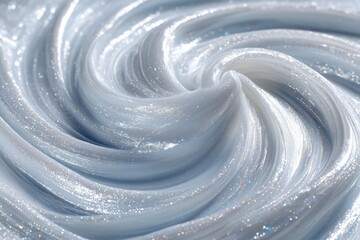 Abstract Swirls in Pale Hues: A close-up shot of a captivating spiral, rendered in soft, ethereal shades of blue and white, evoking a sense of calmness and elegance.