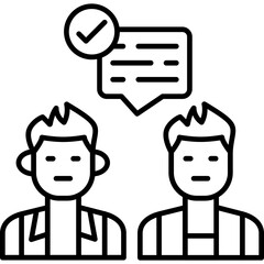 Mentorship Icon Vector Element