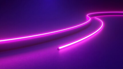Neon pink lines on a dark purple surface