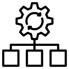 frame work icon in vector illustration