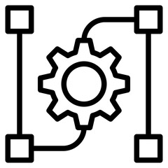 Workflow icon in vector illustration