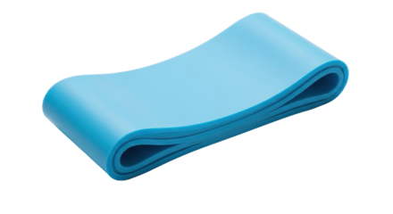 Isolated Blue Exercise Band
