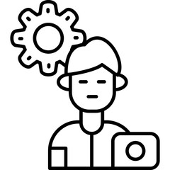 Worker Icon Vector Element