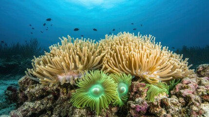 Anemone reef in the ocean