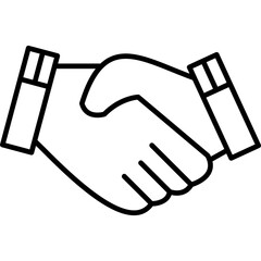 Shake Hands Icon Vector Element