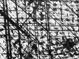 Abstract black and white texture showcasing intricate lines and geometric patterns in a dense...