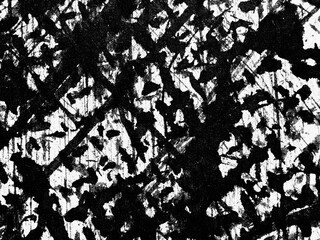 Abstract black and white texture showcasing intricate patterns and contrasting shapes