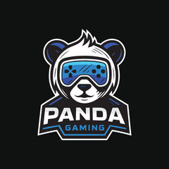 Fun panda gaming logo esport © designer_hubs