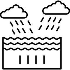 Flood Icon Vector Element