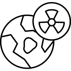 Nuclear Icon Vector Element