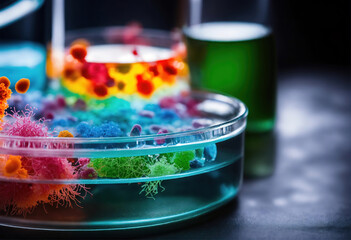 Bacterial growth patterns in laboratory settings