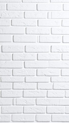 Clean White Brick Wall Texture Background for Design