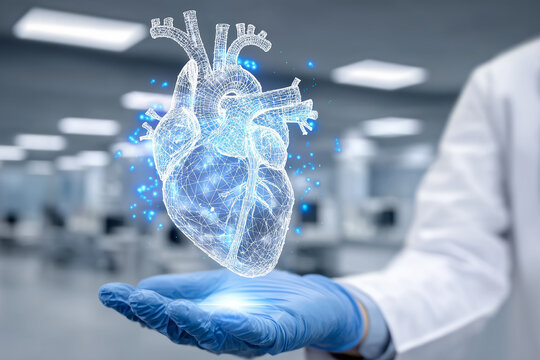 3D Virtual Heart Model With Medical Glow