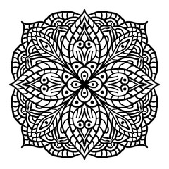 Mandalas abstract floral background 