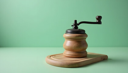 Retro Manual Coffee Grinder: A vintage-style manual coffee grinder, a classic accessory for coffee enthusiasts.

