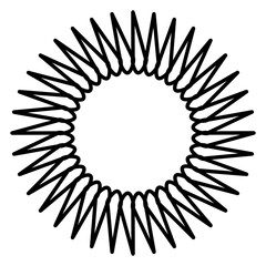 abstract flower circle