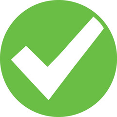 Green Check Mark Icon – Verified Symbol Vector