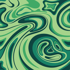 Psychedelic groovy green