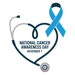 Minimalist Cancer Awareness Day Illustration.