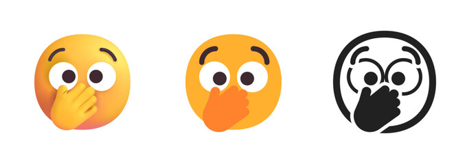 Face Holding Nose Icon
