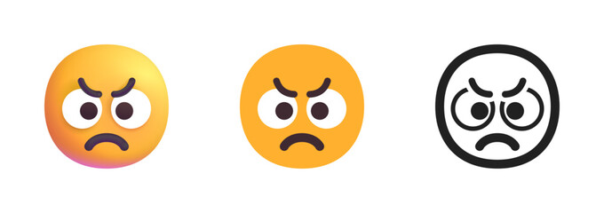 Angry Face Icon
