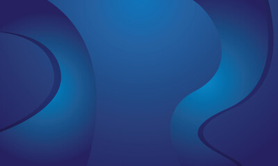 Abstract blue gradient wavy modern background