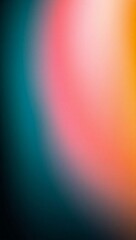 Obraz premium Abstract gradient background teal pink orange