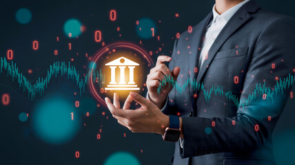 Business finance digital banking growth image