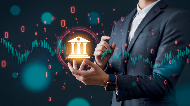 Business finance digital banking growth image