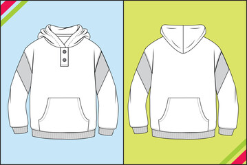 SOLID HOODIE CUT AND SEW SLEEVE
