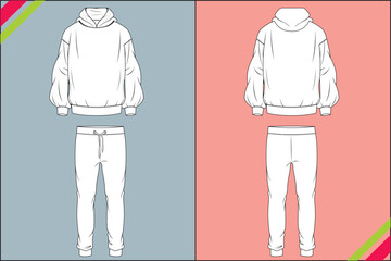 STYLISH WINTER HOODIE AND PANT PYJAMA SET
