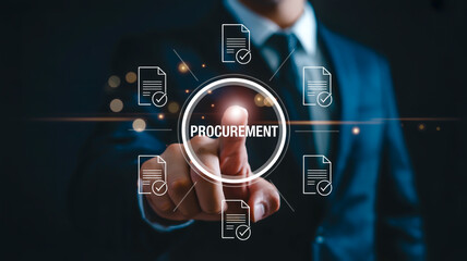Business procurement process management digital