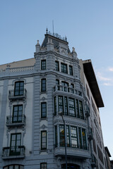 Architectural beauty of historic building in Zamora, Castilla y Leon during twilight hours