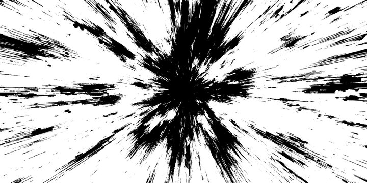 Abstract black and white radial burst design for dynamic backgrounds